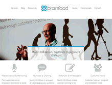 Tablet Screenshot of brainfoodextra.com